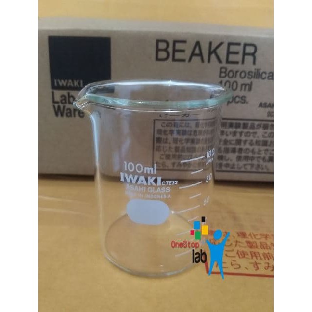 Jual Beaker Glass 100 Ml Iwaki Original Gelas Piala Gelas Kimia Shopee Indonesia 0301