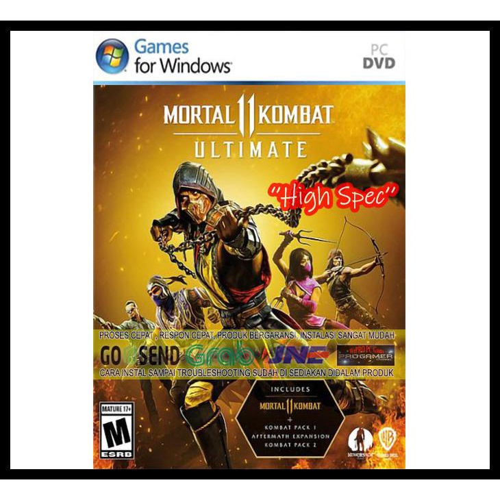 Jual Grab Ok Mortal Kombat 11 Ultimate Edition Cd Dvd Game Pc Game