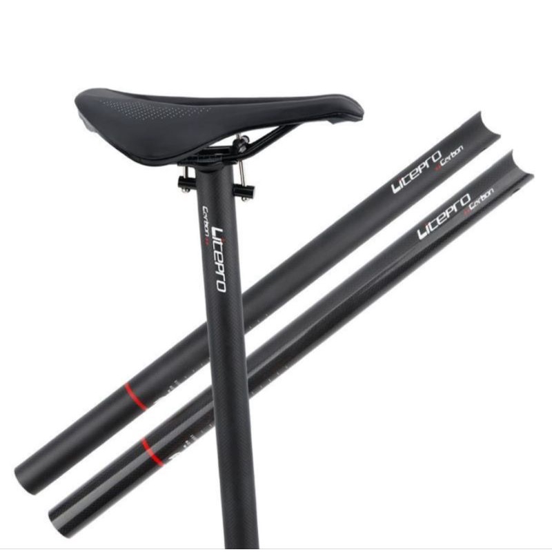 Seatpost carbon hot sale sepeda lipat