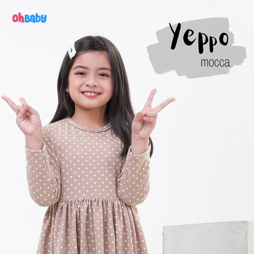 Jual TUNIQ POLKA WARNA MOCCA KODE YEPPO MOCCA MERK OHBABY USIA 8-12 ...