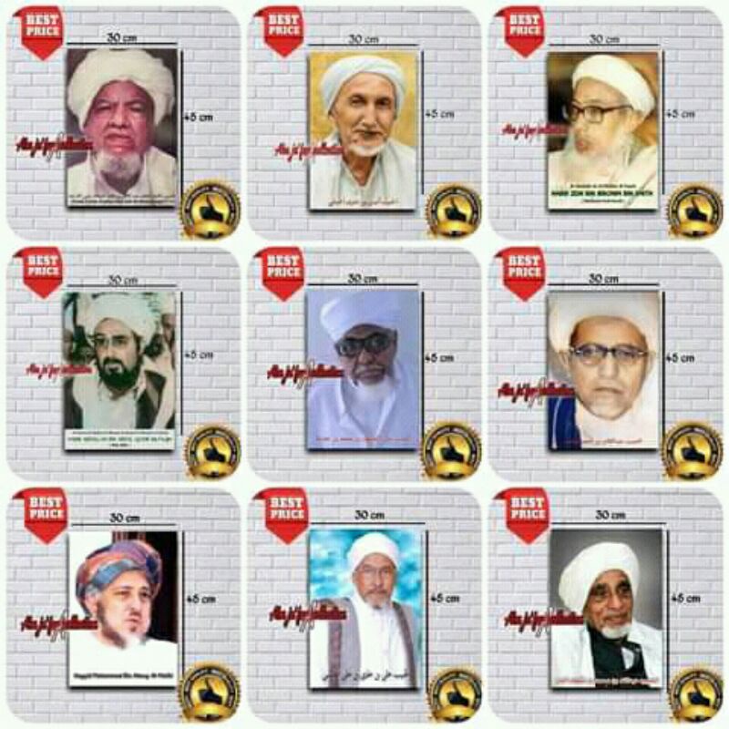 Jual Poster Habib Syech Bin Abdul Qodir Assegaf Poster Ulama Dan Habaib