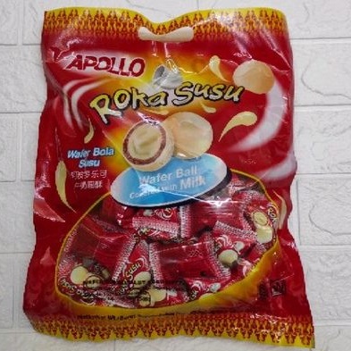 Jual Apollo roka wafer ball susu 250 gr import malaysia | Shopee Indonesia
