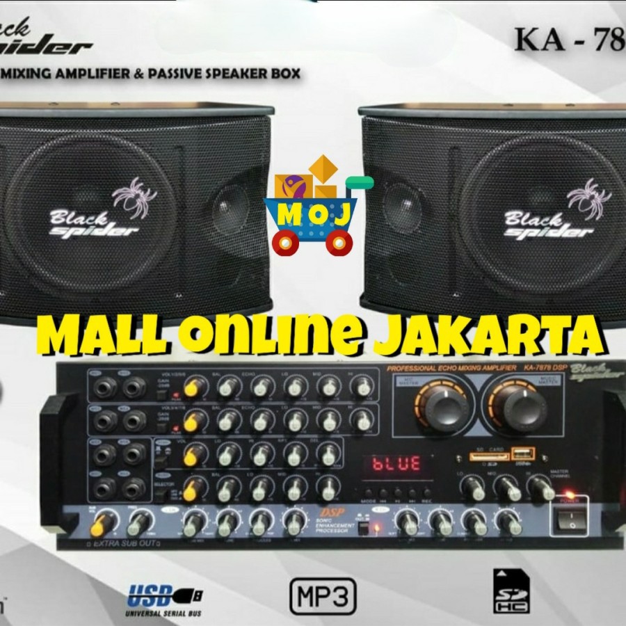 Jual Paket Karaoke Blackspider 10 Inch Bluetooth Paketan Sound System