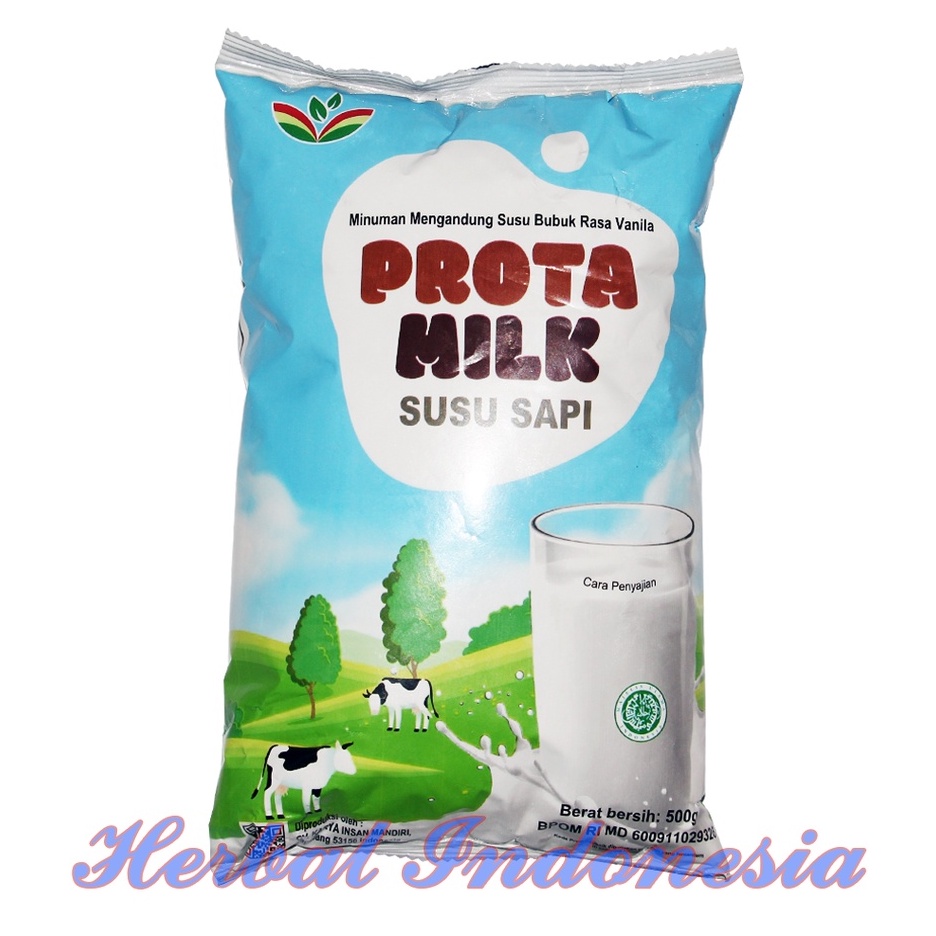 Jual Susu Sapi Prota Milk | Susu Prota Milk Rasa Vanila 500 GR | Shopee ...