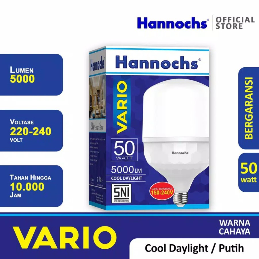 Jual Hannochs Vario Lampu Led 50w Model Tabung Capsule 50 Watt E27