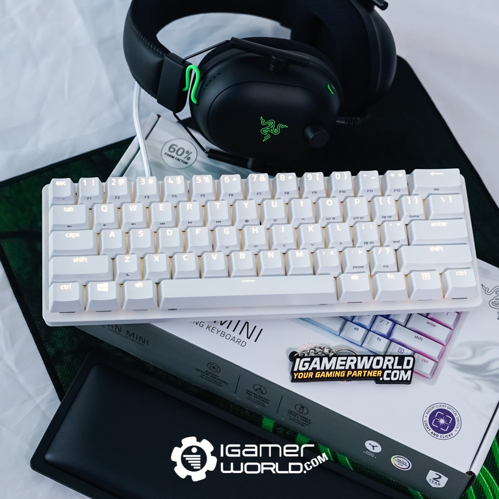 Jual Razer Huntsman Mini Mercury 60% Optical Gaming Keyboard | Shopee ...