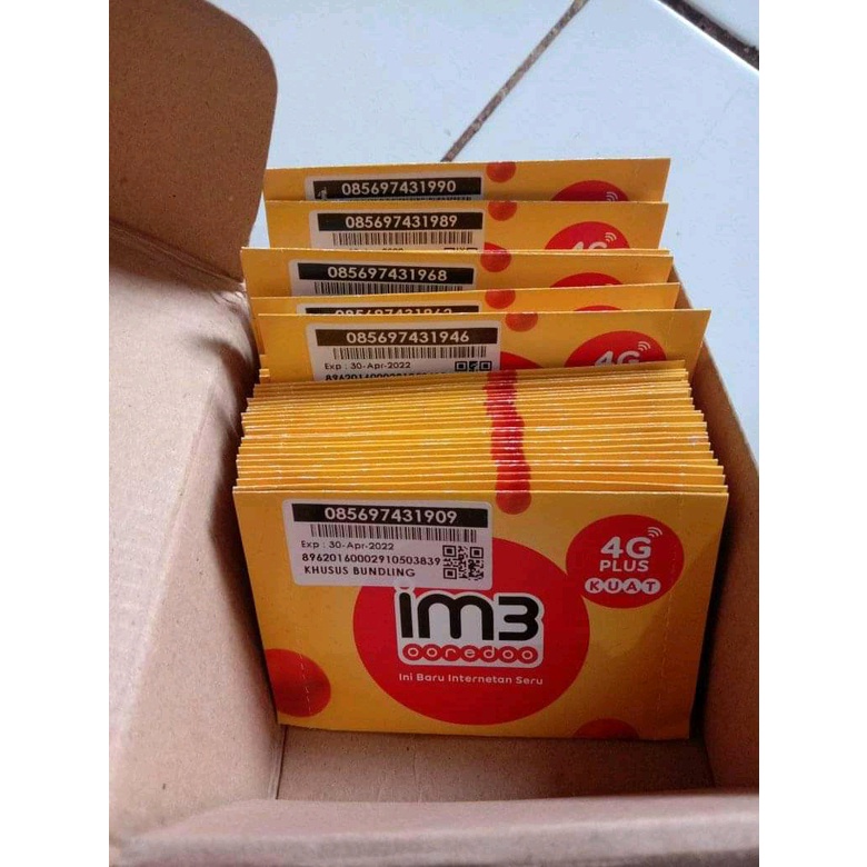 Jual KARTU PERDANA IM3 / SIM CARD / KARTU HANDPHONE / KARTU IM3 ...