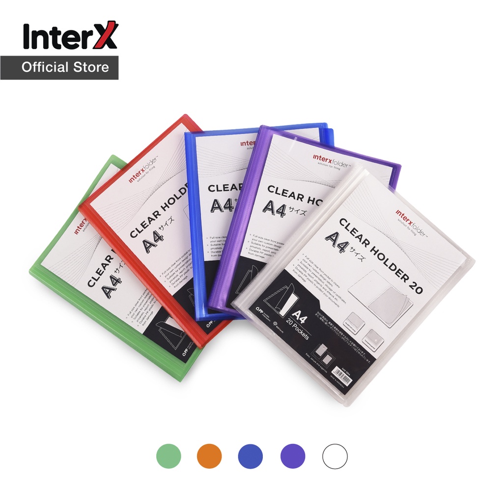 Jual InterX Folder Clear Holder / Document Keeper / Map Display Album ...