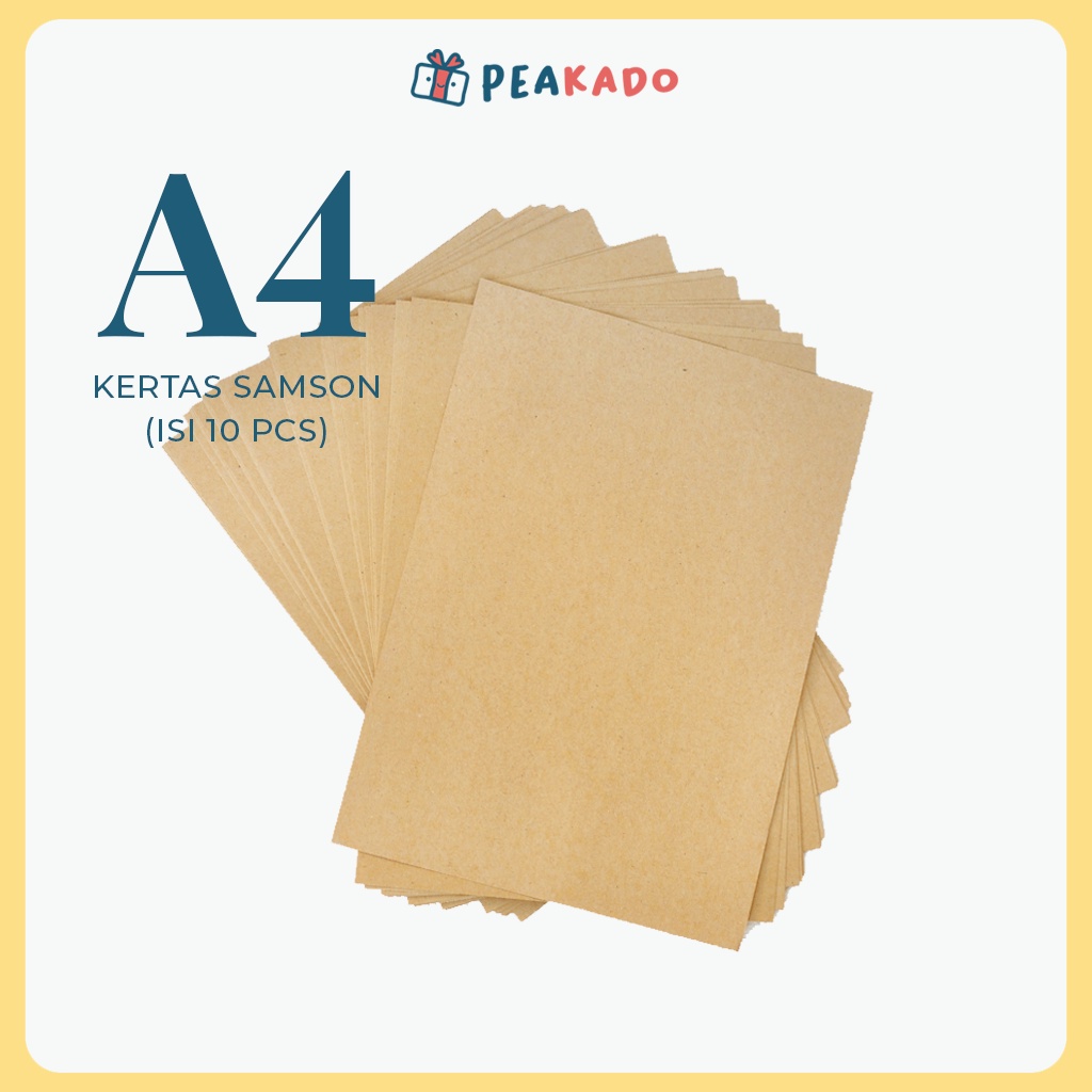 Jual Kertas Samson Kraft A4 Print Warna Coklat Brown 80 Gsm Tebal Per ...