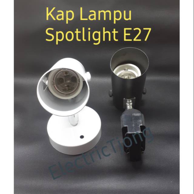 Jual Kap Lampu Sorot Plafon Fitting E Kap Lampu Sorot Rel Fitting