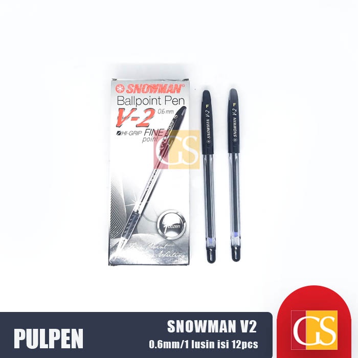 Jual Pulpen Snowman V Mm Hitam Pcs Shopee Indonesia