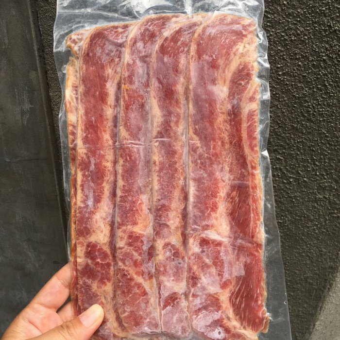 Jual Daging Asap - Beef Bacon 250 Gram - Daging Sapi Asap | Shopee ...