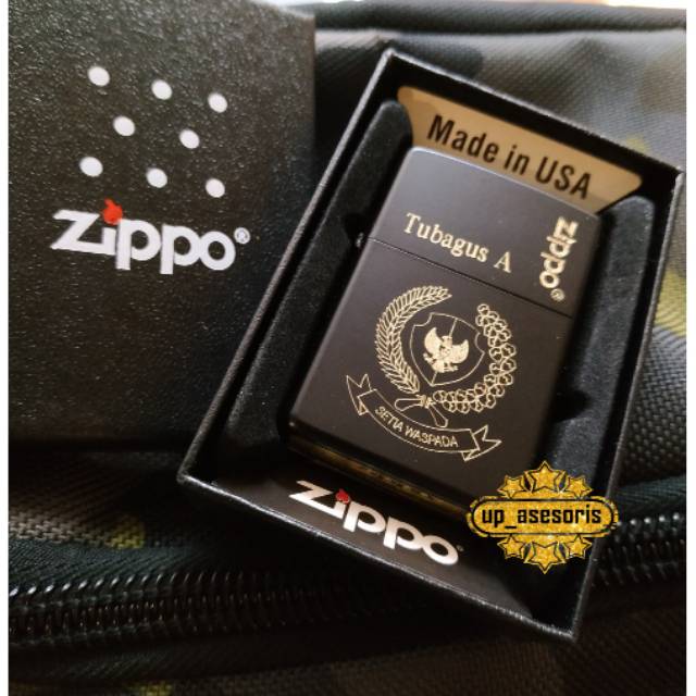 Jual Zippo Atau Korek Api Custom Ukir Grafir Logo Paspampres Shopee