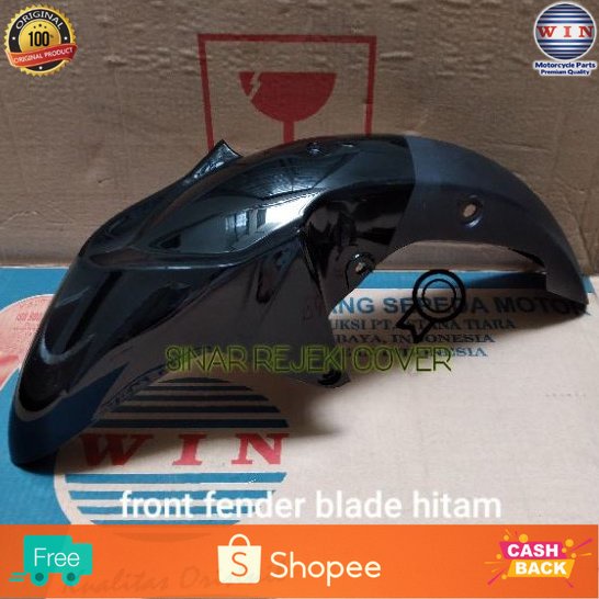 Jual WIN - SPAKBOR SLEBOR DEPAN / FRONT FENDER BLADE HITAM | Shopee ...