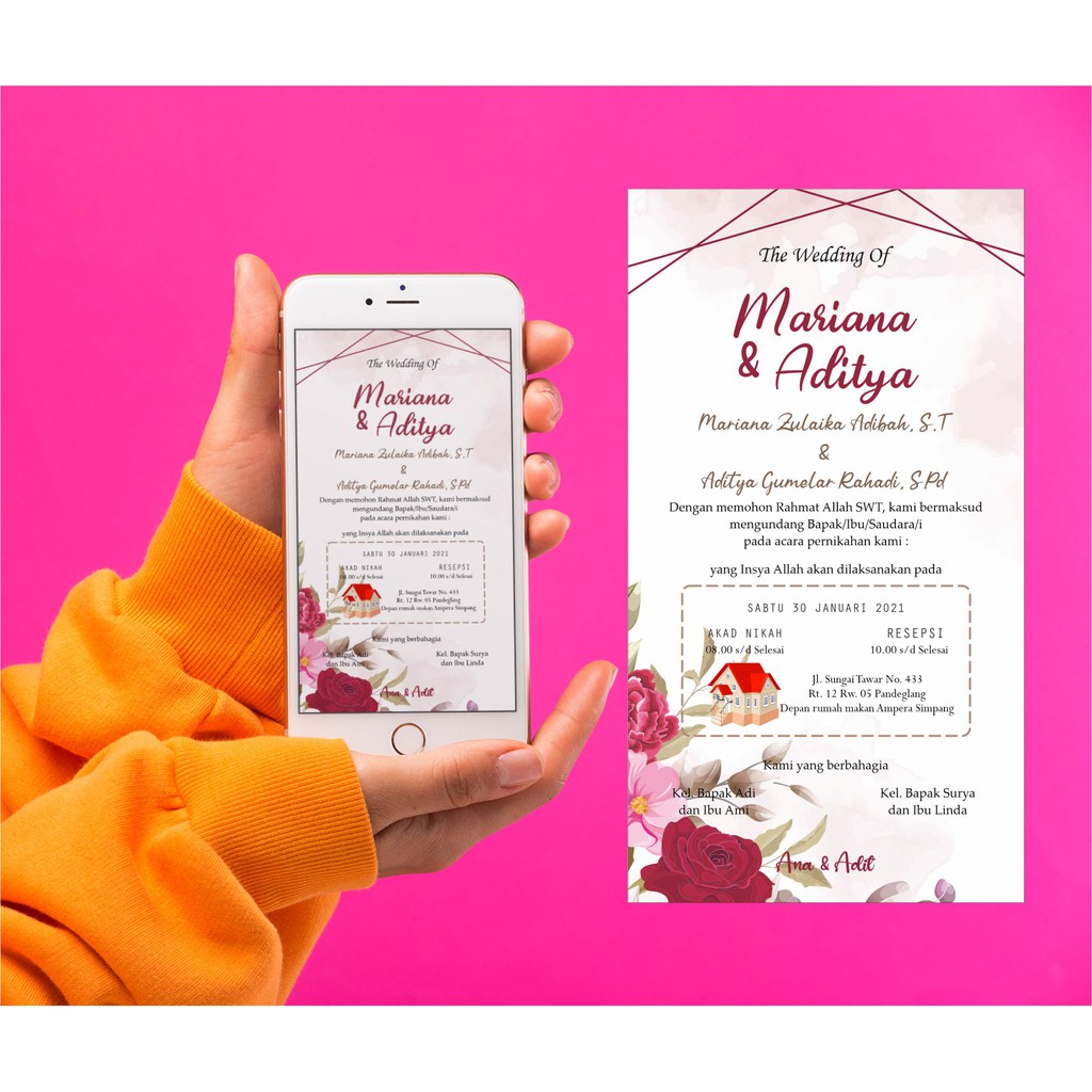Jual Undangan Digital | Undangan Sosmed | Undangan Instagram | Undangan