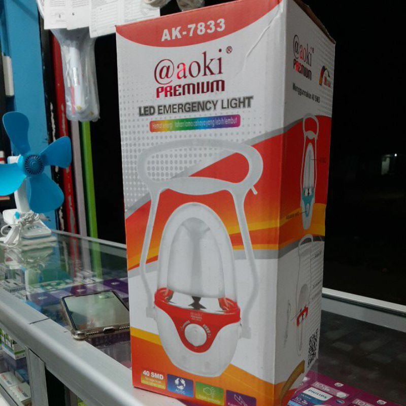 Jual LED EMERGENCY LIGHT AOKI AK-7833 | Shopee Indonesia