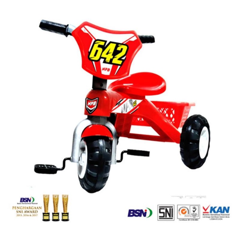 Jual Mainan Sepeda Dorong Anak Ride-on NFB 642 | Shopee Indonesia
