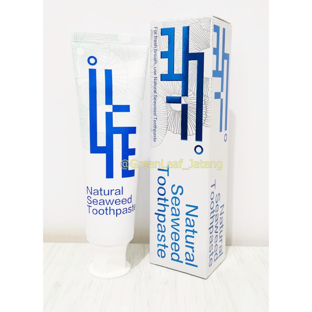 Jual PASTA GIGI RUMPUT LAUT HIJAU ALAMI ILIFEE NATURAL SEAWEED TOOTHPASTE GREENLEAF Shopee