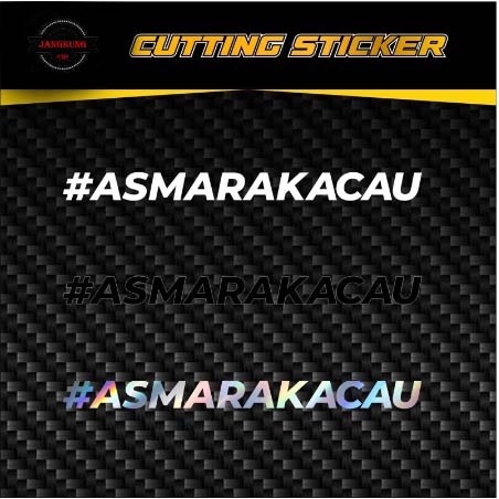 Jual STICKER ASMARA KACAU CUTTING | STICKER MOTOR HELM LAPTOP DLL ...