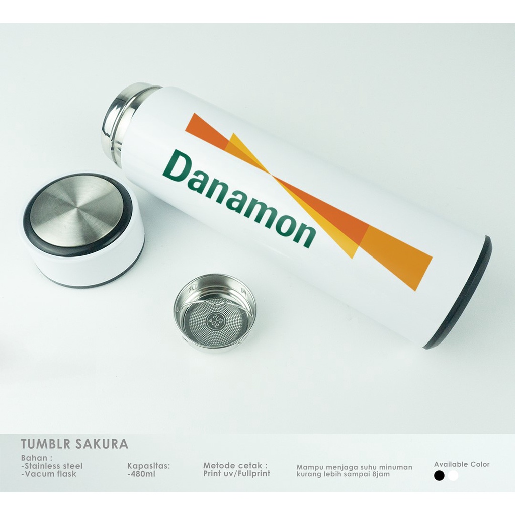 Jual BOTOL TUMBLER SAKURA CUSTOM DESIGN BANK DANAMON | Shopee Indonesia