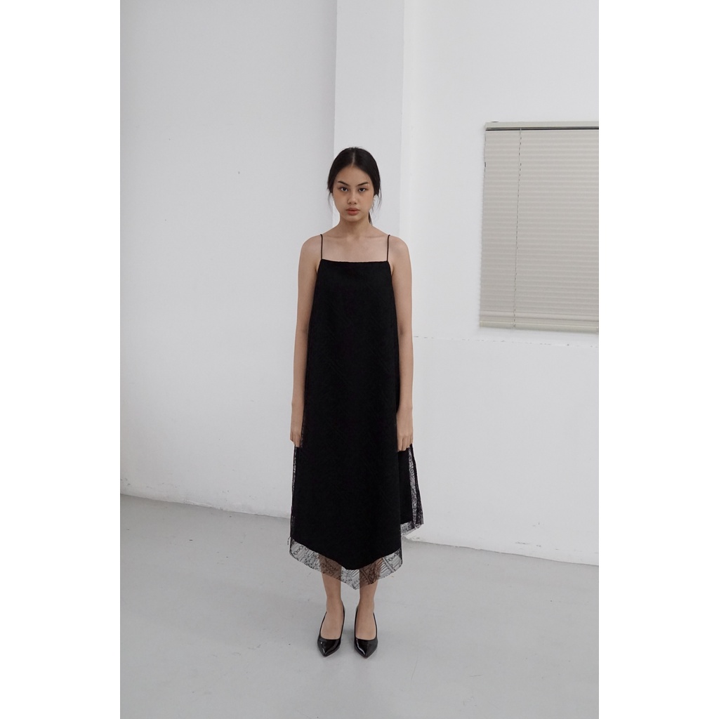 Jual PAFON Dalila Dress - Black | Shopee Indonesia