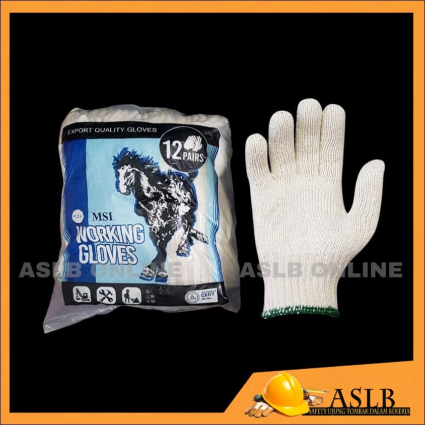 Jual SARUNG TANGAN SAFETY BENANG 8 KUDA ( ISI 1 LUSIN ) PREMIUM QUALITY ...