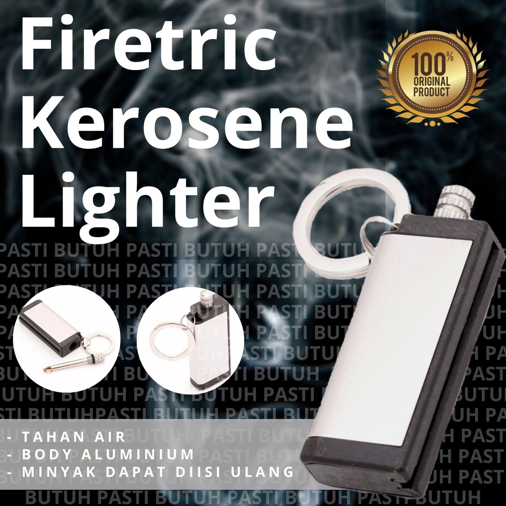Jual Firetric Kerosene Lighter - Silver Edition | Shopee Indonesia