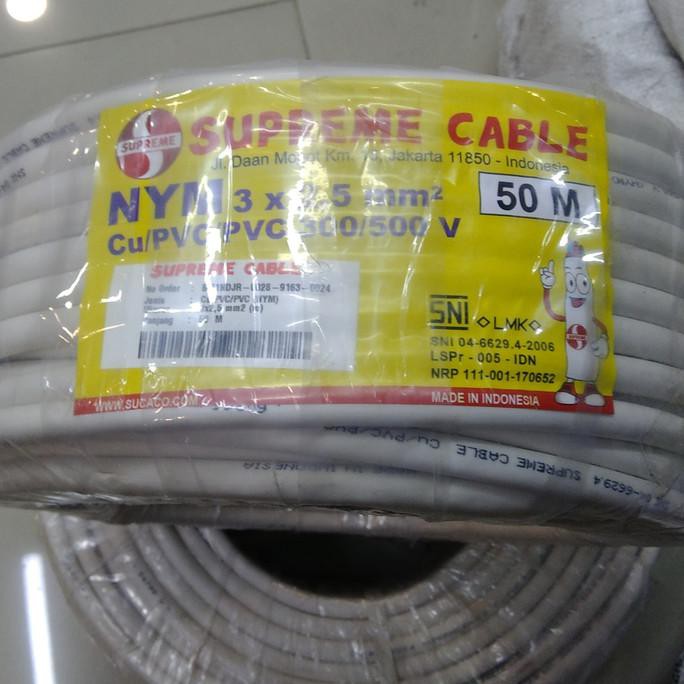 Jual Kabel Listrik Tunggal Nym X Mm Supreme Roll Mtr