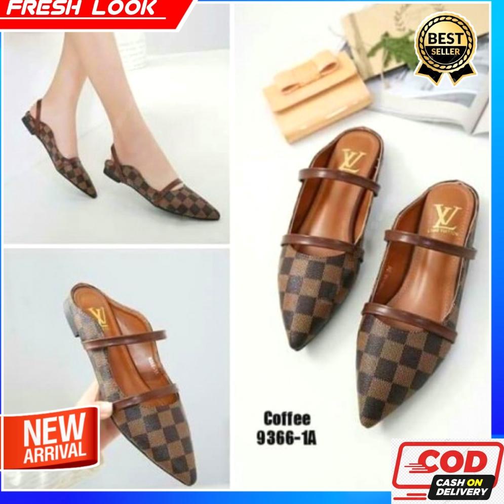 LV LOUIS VUITTON #319-164 / SEPATU FLAT SHOES WANITA BATAM