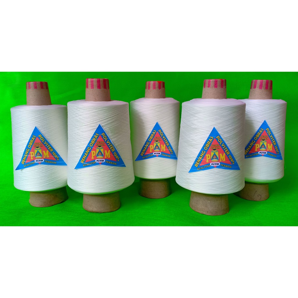 Jual Benang Obras Putih Ukuran 1/2 kg | Shopee Indonesia