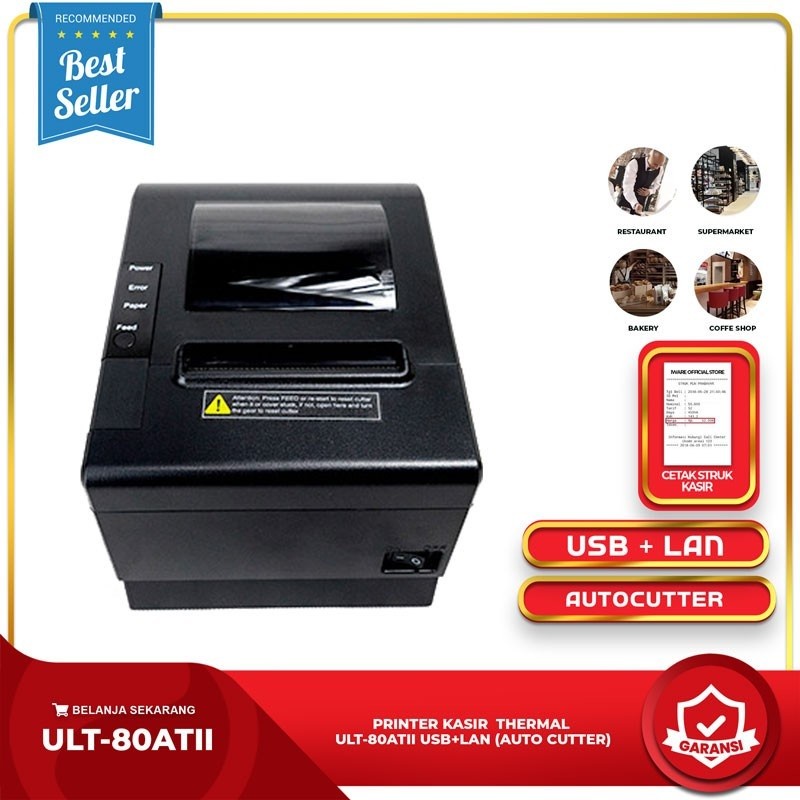 Jual Printer Kasir Thermal 80mm Usb Lan Ultron Ult 80atii Autocutter Rj11 Shopee Indonesia 7847