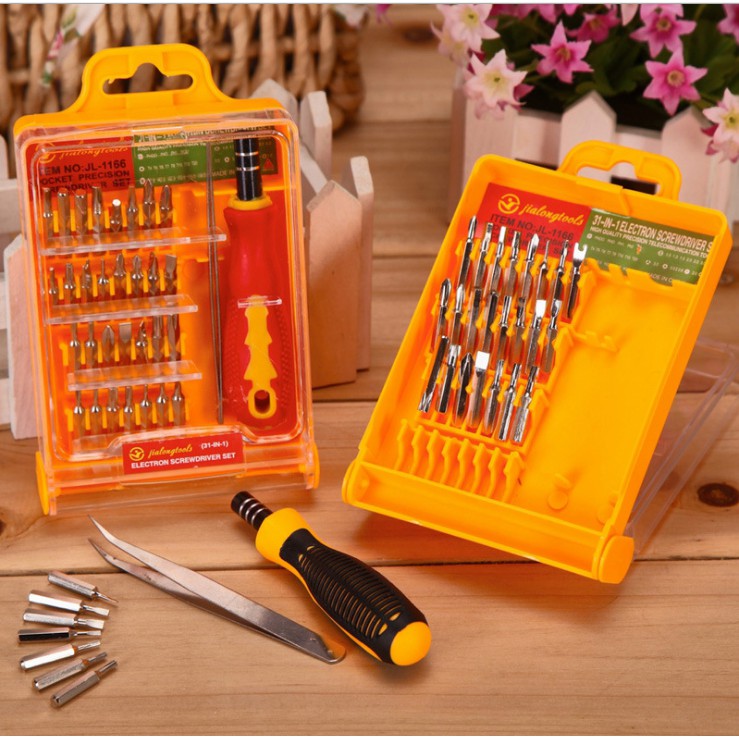 Jual 32 Pcs Tools Kit Set Multifungsi Repair Tools Obeng Mini Serbaguna ...