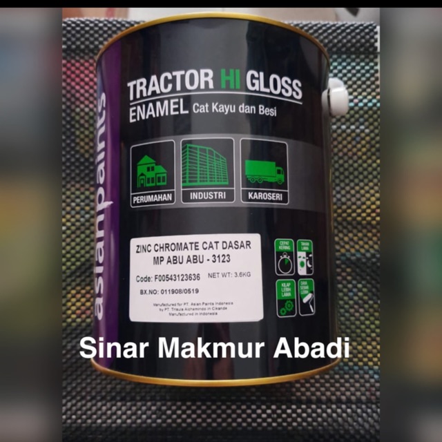 Jual Tractor Zinc Chromate Asian Paint/ Cat Dasar Anti Karat 3.6 KG 3