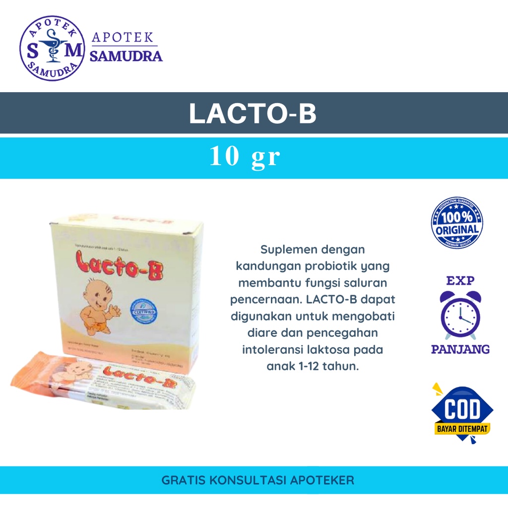 Jual LACTO-B, Obat Diare Anak (harga Per Sachet) | Shopee Indonesia