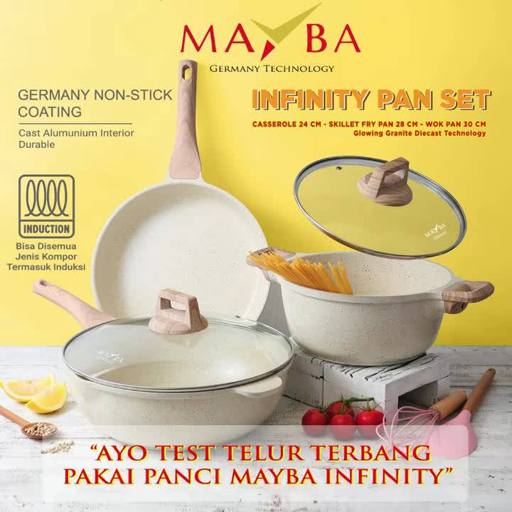 Jual MAYBA INFINITY Fry Pan Aesthetic Panci Penggorengan Anti Lengket ...