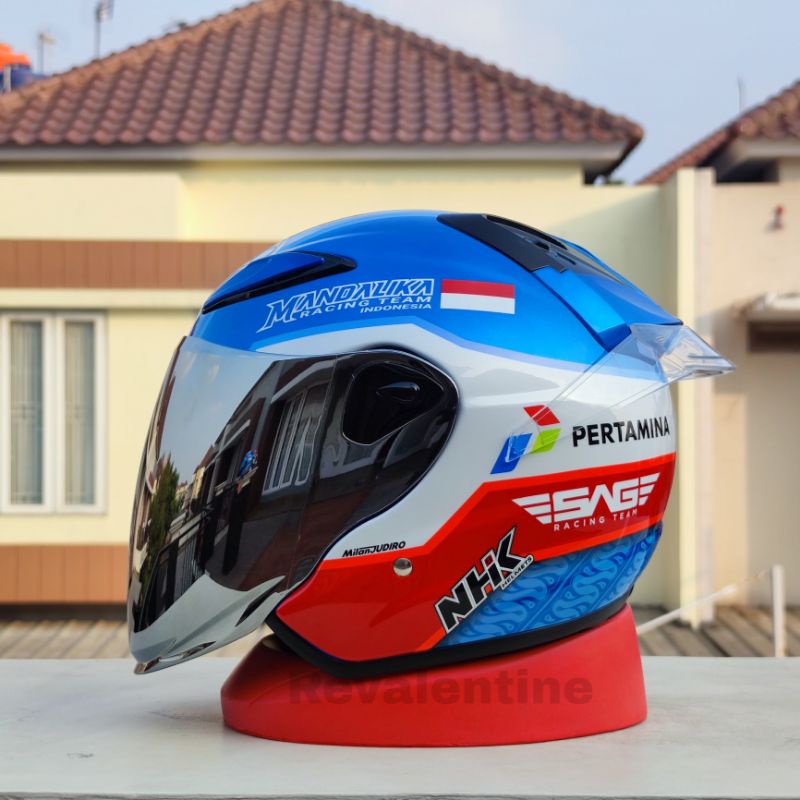 Jual NHK R6 x MANDALIKA Limited Edition PAKET GANTENG ORIGINAL | HELM ...