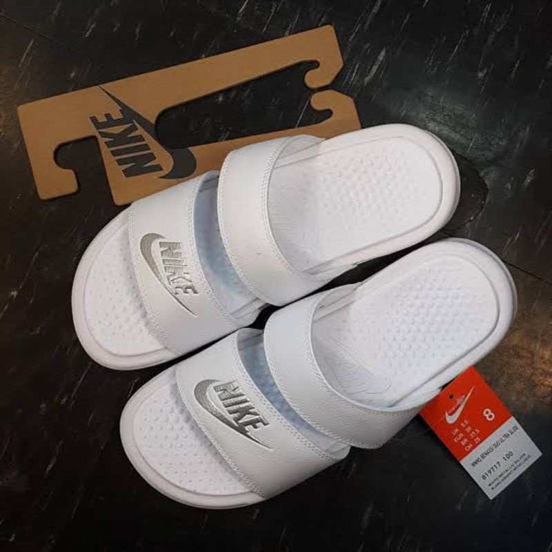 Jual Sandal nike benassi duo ultra slide sendal casual sporty Nike Double Strap Sandals Shopee Indonesia
