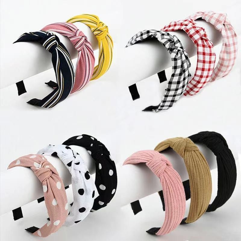 Jual Bandana Motif Bando Simpul Aksesoris Rambut Wanita Bando Ala Korean Style Import Vc 