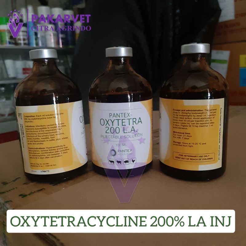 Jual PANTEX OXYTETRA LA 200. Isi 100ml, Mengatasi Penyakit Saluran ...