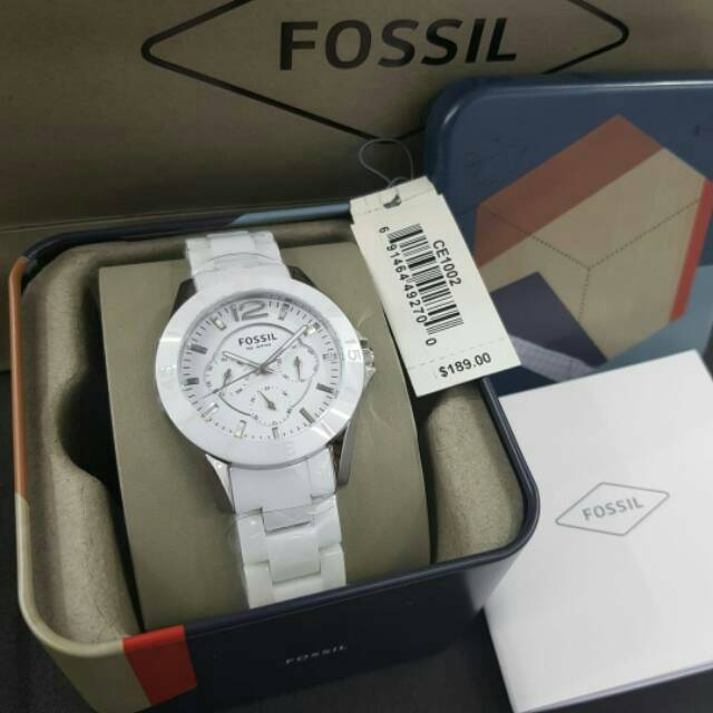 Jual FOSSIL CE1002 ORIGINAL CERAMIC -JAM TANGAN WANITA- PLUSBOXTIN