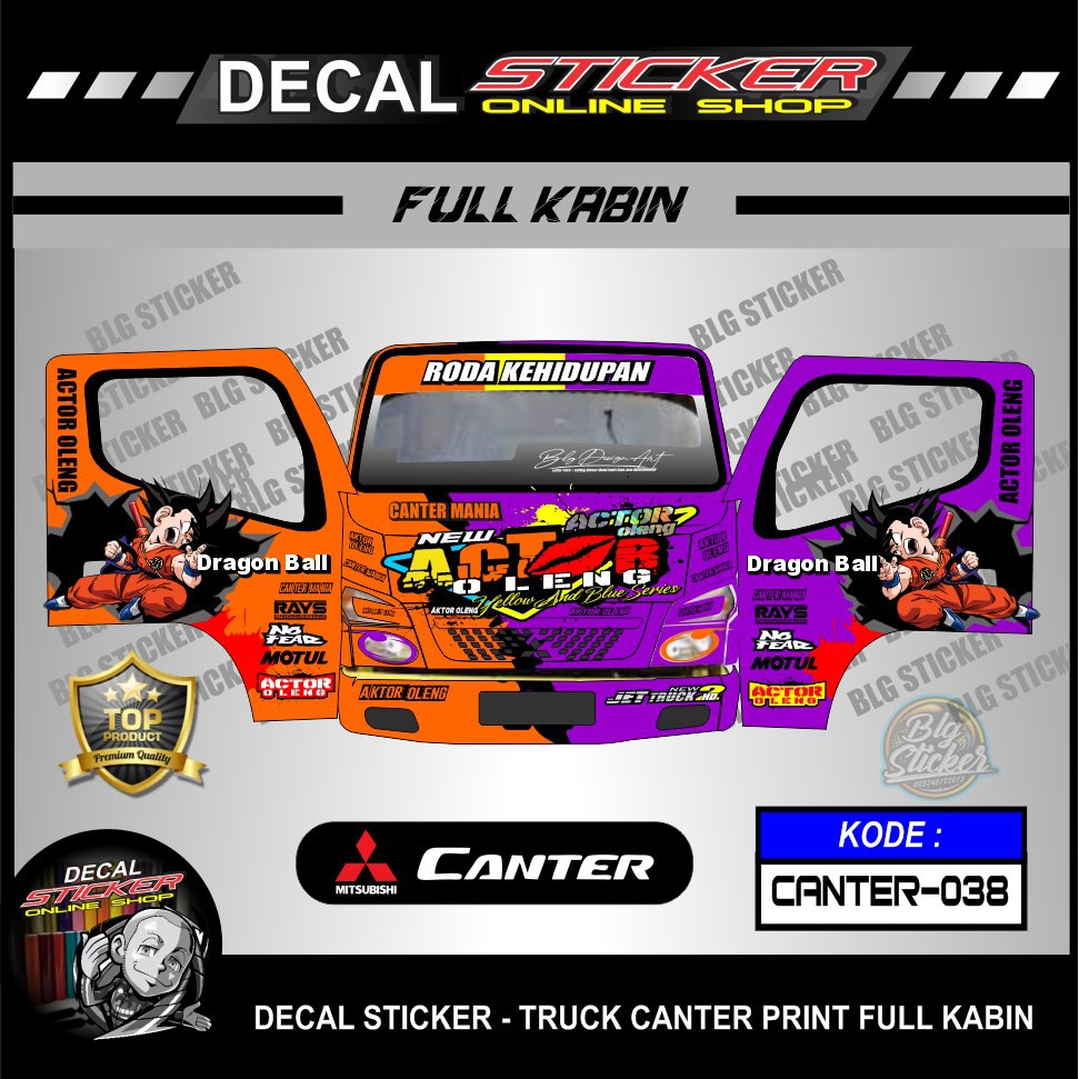 Jual Stiker Truk Canter Full Kabin Decal Sticker Keren Shopee Indonesia