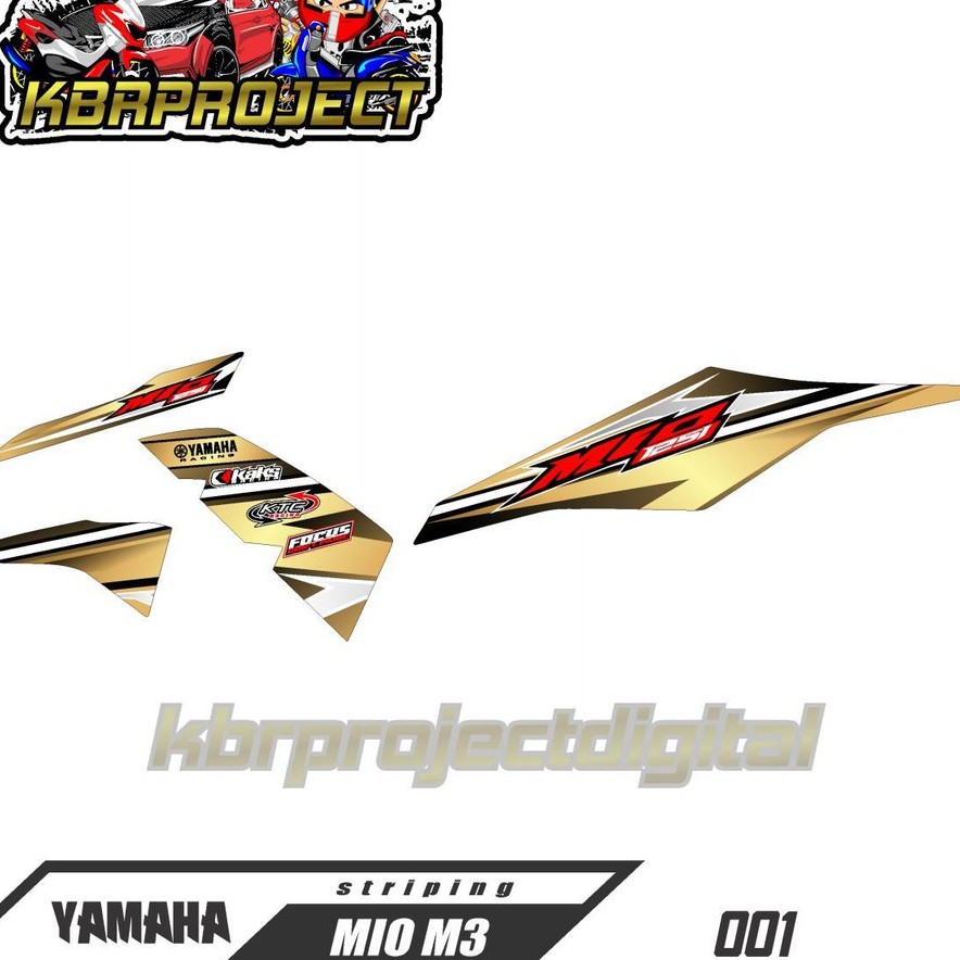 Jual (cod) stiker motor - striping mio j - motor yamaha - motor ...