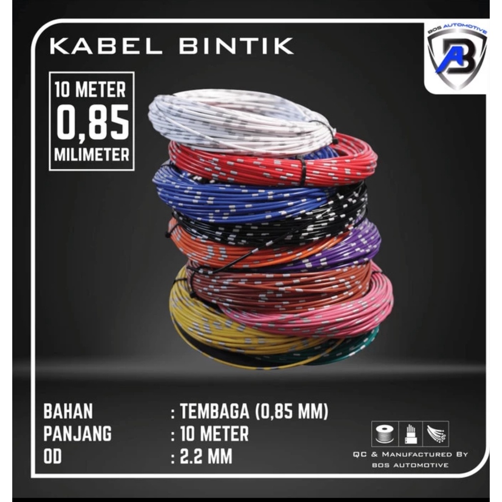 Jual Kabel Roll Body Kabel Bintik Jepang Mm X M Serabut Tembaga