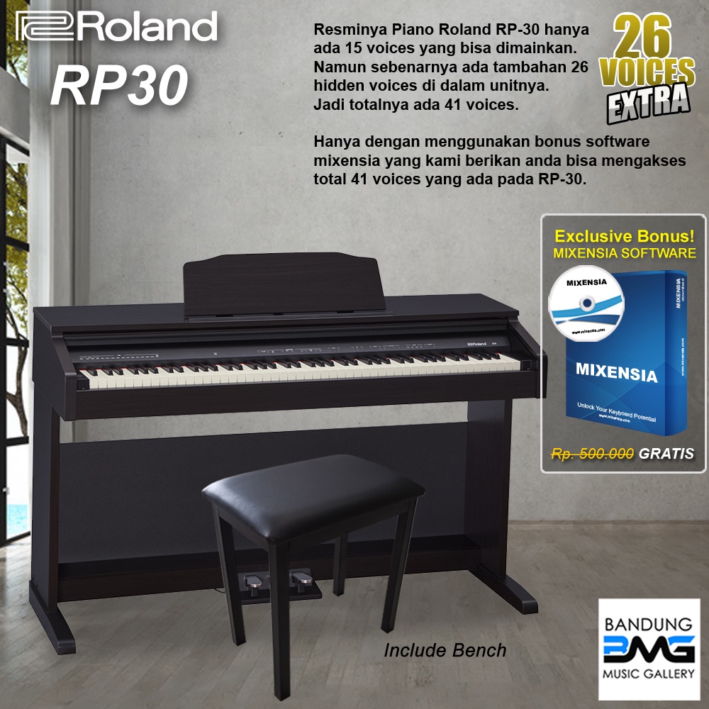Jual Roland RP30 Digital Piano / RP 30 Garansi Resmi Shopee Indonesia