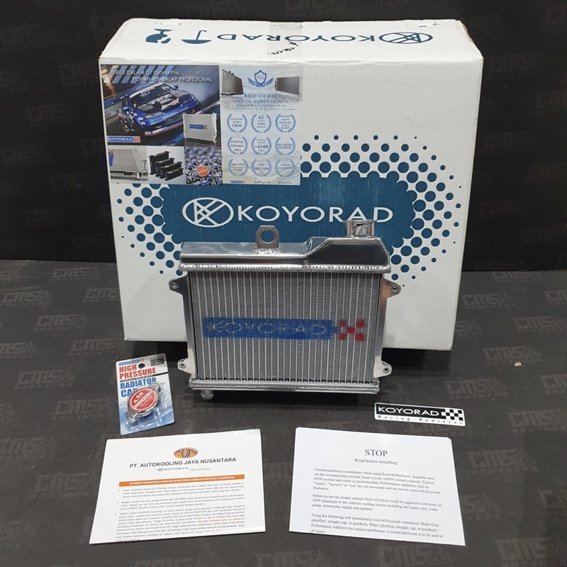 Jual Radiator Ninja R Koyorad Racing plus Tutup Radiator Ninja R SK-C13 ...