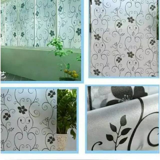 Jual Wallpaper Kaca Motif Batik Ulir Hitam Shopee Indonesia