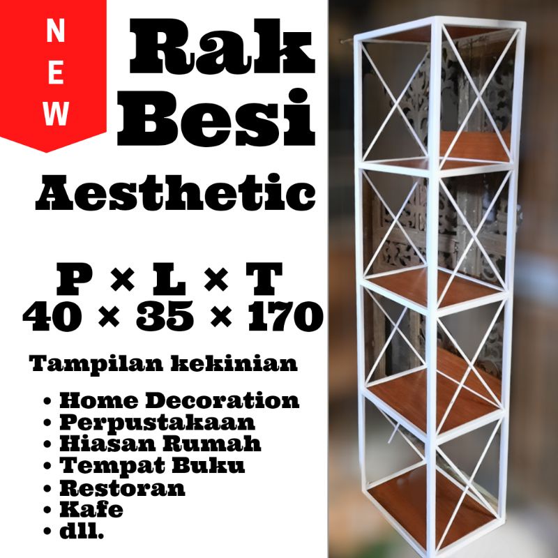 Jual RAK AESTHETIC | RAK MINIMALIS | RAK BESI | RAK BUKU | RAK KLASIK ...