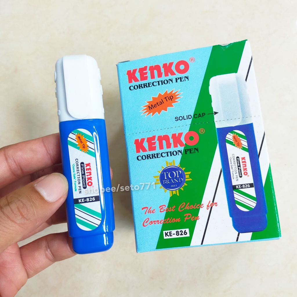 Jual Tipe X Correction Pen Kenko Fine Point Multi Purpose Quick Dry Tipex Shopee Indonesia