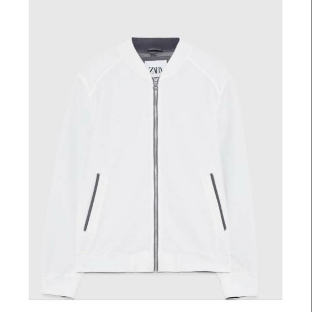 Pique bomber jacket zara sale