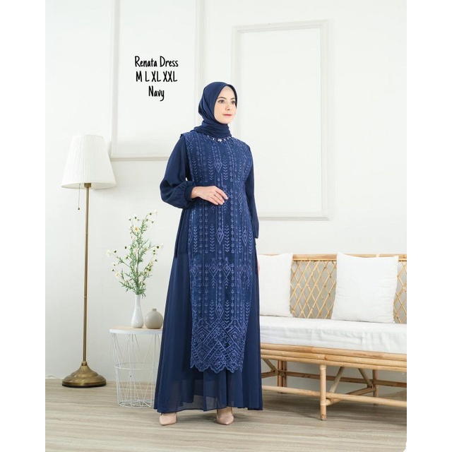 Jual Permata Olshop / Renata Dress / Kebaya Gamis Modern Kondangan ...